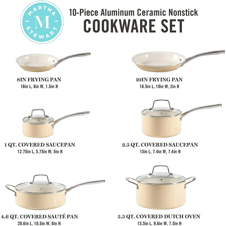 What is Premium Nonstick PFA-Free Ceramic-Interior Gauge Enamel Aluminum  Pots and Pans Cookware Set
