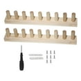 thumbnail image 1 of yuksok Wooden Knitting Loom Easy Assembly DIY Blanket Maker for Beginners & Experts 2 Section, 1 of 4