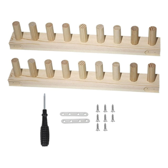 yuksok Wooden Knitting Loom Easy Assembly DIY Blanket Maker for Beginners & Experts 2 Section