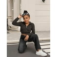 thumbnail image 2 of OYYN Girls Baggy Jeans Wide Leg High Waist Y2K Streetwear Boyfriend Skater Denim Pants School Casual Wear, 2 of 7