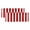 Dark Red, variant on Beige Striped Valances for Windows, Modern Farmhouse Beige White Stripes Light Filtering Kitchen Curtains, Rod Pocket Window Valance Curtains for Living Room Bedroom, 42" W x 18" L, 2 Panels