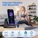 thumbnail image 2 of Altavoz bluetooth por inducción inalámbrica 5 en 1, soporte para móvil con sonido estéreo HD, luz ambiental y rotación 360°, compatible con iPhone, iPad y Android, 2 of 8