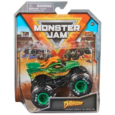 Monster Jam, Official Dragon Monster Truck, Die-Cast Vehicle, 1:64 Scale, Kids Toys for Boys Ages 3 and up