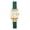 Green, variant on Women Rectangle Watches: Elegant Dainty Vintage Silicone Strap Roman Numeral Scale Analog Quartz Wristwatch