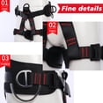 thumbnail image 6 of Adjustable Thickness Climbing Harness,  Half Body Harnesses for Fire Rescuing Caving Rock Climbing Rappelling Tree, 6 of 11