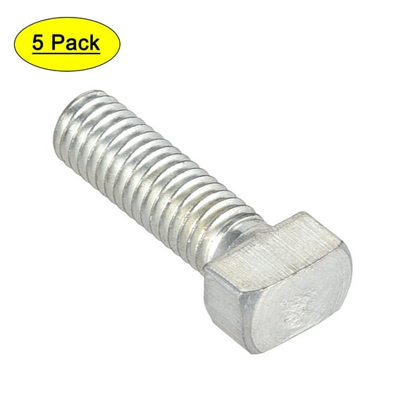 Uxcell M6x20mm T Bolt ISO 30 Series Carbon Steel 5 Pack