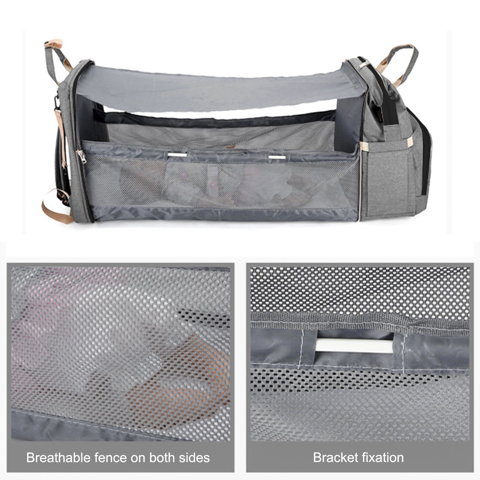 JOGZMZ Baby Diaper Bags Backpacks - Baby Bags for Boys and Girls, Baby Diaper Backpacks with Changing Stations - Baby Registry Search, 12.59x8.66x16.53in