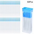 thumbnail image 1 of 50pcs Double-end Interdental Brcomh Orthodontic Clean Between Teeth Dental Microbrcomh Disposable Silicone I Straight Toothpicks, 1 of 6