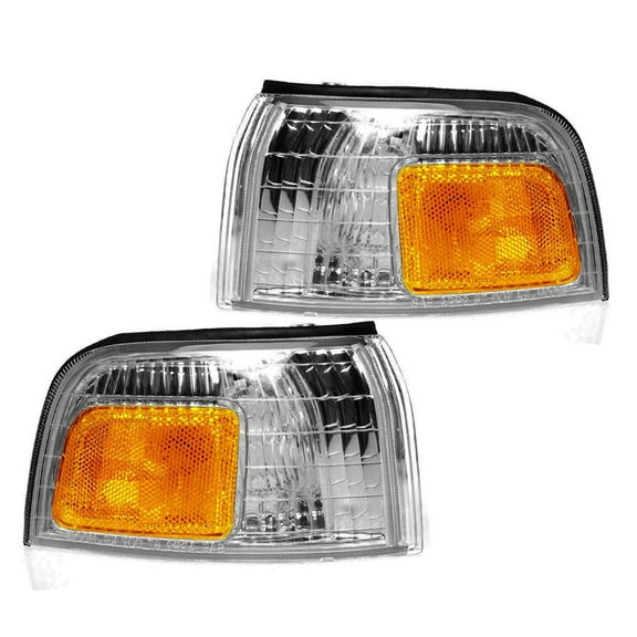 EPIC LIGHTING OE Style Halogen Corner Lights Assembly Replacement for HONDA 90-91 ACCORD [ HO2550110 HO2551111 34350SM4A02 34300SM4A02 ] Pair