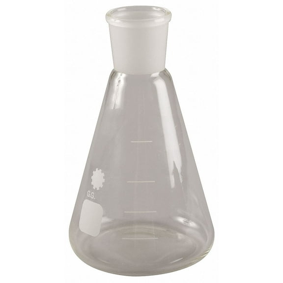 Lab Safety Supply Flask,Erlenmeyer,Glass,150mL,PK12  5YHP8