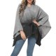 thumbnail image 1 of Capa tejida con cinturón degradado para mujer, otoño/invierno, bufanda, chal, 1 of 8