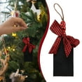 thumbnail image 2 of Christmas Stocking Name Tags, Xmas Stocking Hanging Tag, Chalkboard Tags Wood Beads and Bow, DIY Name Sign Christmas Ornaments for Christmas Stockings Home Decor Farmhouse Decorations, 2 of 9