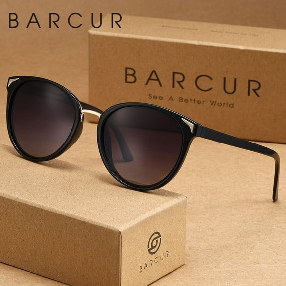 BARCUR Exquisite Oval Party Style Sunglasses Reduce Glare And Prevent Uv Rays. Brand Packaging Is A Great Gift Item