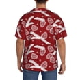 thumbnail image 3 of Honeii Christmas Holiday Pinecone for Men's Short-Sleeved Button-Up Collared Shirt Featuring A Pocket, Perfect for Beach Vacations, And Travel Adventures.-Medium, 3 of 5