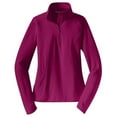 thumbnail image 4 of Sport-Tek &174; Pull-Over Extensible 1/2-Zip pour Femmes Sport-Wick &174; Lst850 m Rose Rush, 4 of 6