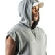 thumbnail image 3 of Camisetas sin mangas con capucha para entrenamiento para hombre, camisetas musculosas para culturismo, camisetas sin mangas para gimnasio, gris, 3 of 6