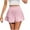 Pink, variant on BLVB Women's Beach Vacation Shorts Summer Casual Cute Ruffle Boho Shorts Comfy Trendy Button Elastic Waist Plaid Shorts