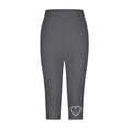 thumbnail image 4 of Women's High Waist Summer Casual Stretch Capri Pants With Rhinestone Design For Daily Wear Comfortable And Stylish, 4 of 4