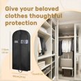 thumbnail image 4 of 43" Garment Bags for Travel,Garment Bags for Hanging Clothes,Transparent Window,Card Bag,Metal Zipper, Dustproof and Moisture-proof,Large Capacity Design, Suitable for Suits, Sweaters, Dance Costumes, 4 of 7