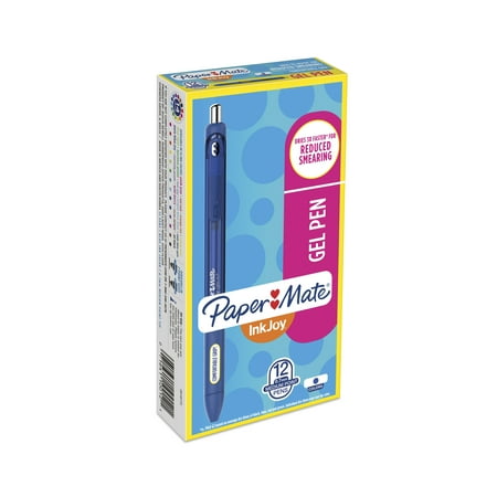Code Blue Scrape Mate - Paper Mate InkJoy Gel Retractable Pen, 0.7mm, Blue Ink, Dozen
