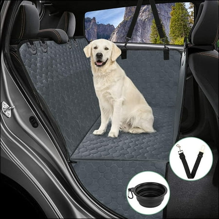 Iguohao Dog Seat Covers For Cars, Dog Scratched Leather Car Seat