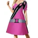 thumbnail image 4 of Vestido sin mangas rosa Kiramai, ropa de fiesta, vestido elegante, ropa de mujer, vestidos para mujer, vestido, 4 of 8