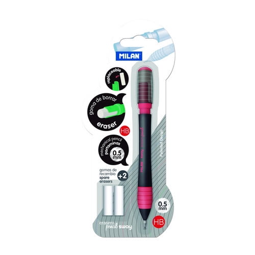 Blister portaminas - Mechanical Pencil SWAY Milan 0,5 mm + 2 gomas de recambio
