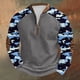 thumbnail image 1 of Blusas y camisas de manga larga con cuello redondo para hombre, sudadera con capucha de cuello redondo con cremallera y estampado, sudadera de manga larga, blusa de poliéster para hombre, 1 of 4
