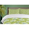thumbnail image 4 of Ambesonne Hummingbirds Duvet Cover Sets, Garden Hummingbird, 2-King, Lime Green Blue Cream, 4 of 7