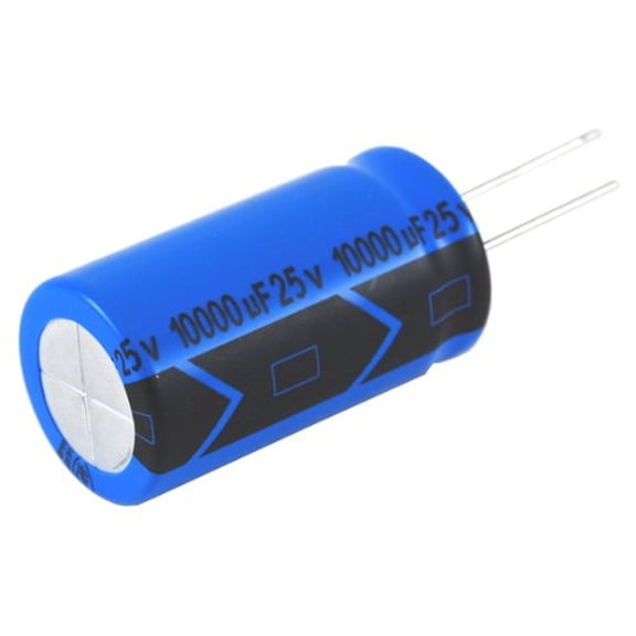 NTE Electronics NEV4700M25II Series NEV Aluminum Electrolytic Capacitor, 20% Capacitance Tolerance, Radial Lead, 4700µF Capacitance, 25V - NEV4700M25II
