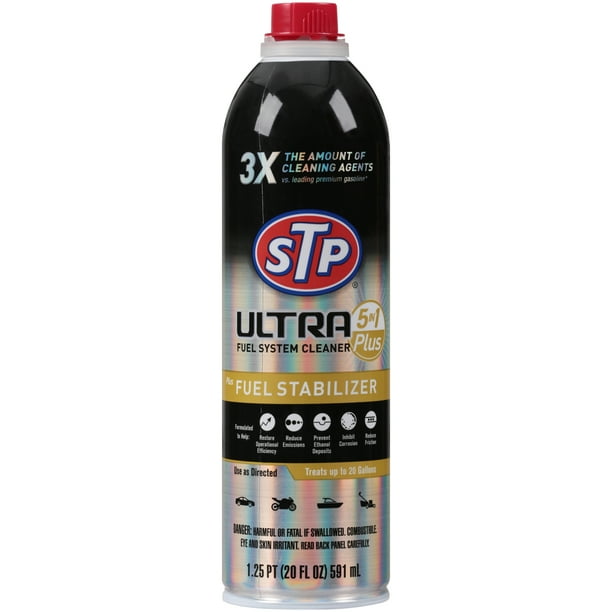 STP Ultra 5in1 Plus Fuel System Cleaner + Fuel Stabilizer, 20oz