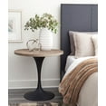 thumbnail image 3 of Brighton 31-inch Diameter Elm & Iron Trumpet Base Bistro Table, 3 of 3