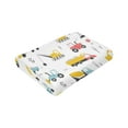 thumbnail image 6 of Wijzvio Truck Building Equipment Throw Blanket Soft Fuzzy Fleece Blanket For Couch Bed Living Room Decoration 40"X30", 6 of 9