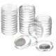 thumbnail image 1 of Uxcell 30pcs Acrílico Claro Redondo Soportes para Monedas de Dólar Cubiertas de Cápsula de Plástico Contenedor de Colección de Monedas 33mm, 1 of 6