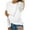 White, variant on Womens Lace Hollow Out Tunic Shirts Long Sleeve Crew Neck Fall Casual Fashion Pleats Tees Tops Slimming Solid Blouse Pullover