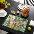 thumbnail image 3 of St Patricks Day Placemats Set of 12, Farmhouse Watercolor Dogs Green Shamrock Placemats for Dining Table, Place Mats for Kitchen Tabletop, Waterproof Wipeable Dining Table Mats Set, 3 of 9