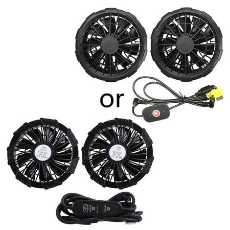 

QUSENLON Cooling Jackets Fan Air Conditioner Fan Men Outdoor Summer Coat USB Electric Fan