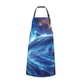 thumbnail image 2 of Pofeuu Beautiful Ocean Dolphin Print Waterproof Apron with Pockets Adjustable Cooking Aprons Kitchen Bib for Baking Household Cleaning, 2 of 8