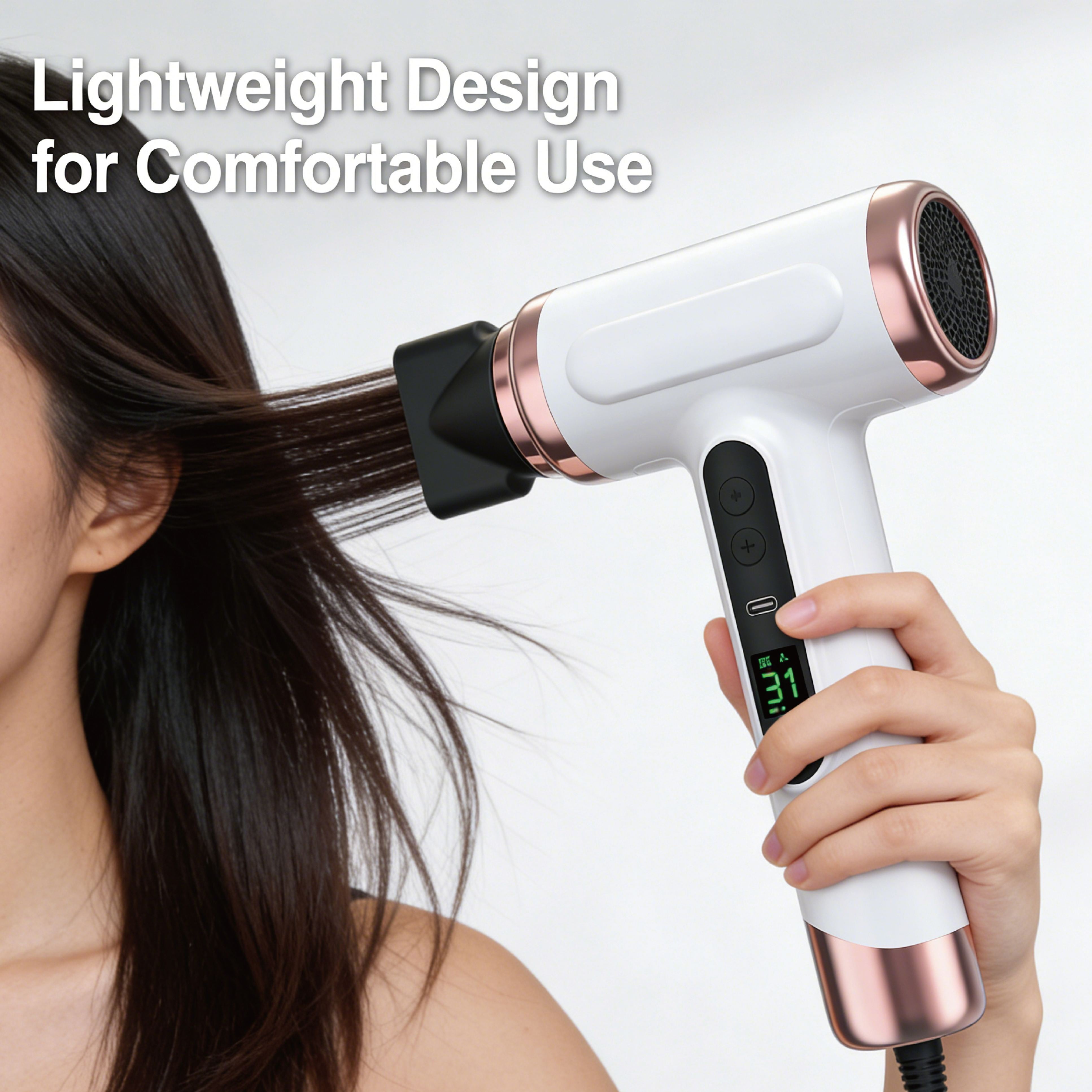 Mythsight Hair dryers for household purposes,Cordless Hair Dryer,15000mAh Rechargeable Hair Dryer,3 Adjustable Cold Hot Wind,200W Battery Operated Hair Dryer for Travel Camping