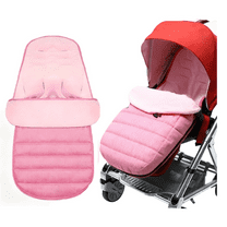 Stroller Footmuff & Bunting Bag,- 4-Season Weatherproof Winter Cover for Baby Stroller, Warm Adjustable & Extendable for Newborn to Toddler (0-3 Years), Safe & Cozy Infant Carrier Muff Pink