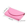 thumbnail image 2 of Uxcell PU Leather Magnetic Closure Name Cards Case Business Card Holder Pink, 2 of 5