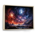 thumbnail image 2 of Designart "Fireworks in the Celestial Galaxy IV" Galaxies Floater Framed Canvas Art Print, 2 of 7