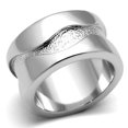 thumbnail image 1 of Alamode LOA853-8 Bague pour Femme en Laiton Rhodié Sans Pierre dans Sans Pierre - Taille 8, 1 of 1