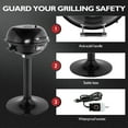 thumbnail image 4 of Zintown Grill Electric Grill Outdoor Standing Barbeque Grill Adjustable Temperature Control for Patio Backyard Black, 4 of 7