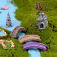 thumbnail image 2 of ZheElen Fairy Garden Kit Not Fade Easily Beautiful Eye-catching Lightweight Terrarium Decor Different Display Balcony Decoration Type 9 1Set, 2 of 6