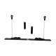 thumbnail image 2 of Tabla de Pilates, Tabla de Pilates Reformer, Tabla de Ejercicios Abdominales, Máquina de Entrenamiento con Diseño Dividido para Fitness en Casa, entre Negro, 2 of 8
