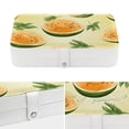 thumbnail image 4 of Cantaloupe Travel Jewelry Box Organizer Necklace Portable Case Holder Storage Display Stand PU Leather with Removable Compartment, 4 of 6