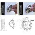 thumbnail image 3 of Acero inoxidable 304, cerradura de bolsillo de puerta para herrajes para gabinetes plegables deslizantes, 3 of 4