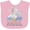 AD-Pink, variant on Inktastic My Nana Loves Me to the Moon and Back Elephant Family Boys or Girls Baby Bib