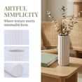 thumbnail image 2 of REGALWOVEN Modern Slim Ceramic Bud Vase, Small Skinny Decorative Flower Vases for Single Stem, Vase for Desktop Decor White 2.8"L x 2.8"W x 7.1"H, 2 of 7